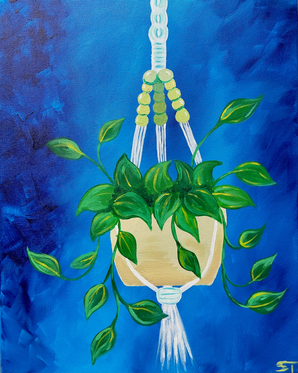 Macrame Pothos Online Paint Kit - Video ONLY
